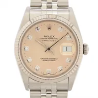 ロレックス デイトジャスト36 16234G SS×WG SS AT シルバー文字盤