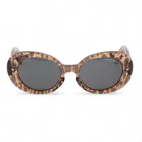 シュプリーム×ナンバーナイン ロゴ 25AW サングラス レジン ブラウン レオパード