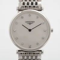ロンジン ラグランクラシック SS SS QZ ホワイトシェル文字盤 あまりごま7 L4.512.4.87.6