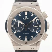 ウブロ 521.NX.7170.LR SS×TI SS×革×ラバー AT ブルー文字盤