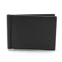 サンローランパリ ロゴ レザー カードケース ブラック ART691633