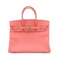 エルメス バーキン35 ルトゥルネ ヴォーエプソン フラミンゴ ゴールド金具 □Q:2013年