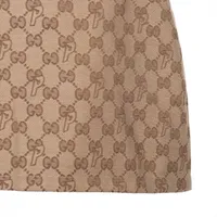 Gucci x Palace Cotton & Polyester Skirt 40 Ladies' Brown x beige