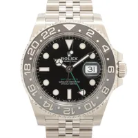 ロレックス GMTマスターⅡ 126710GRNR SS SS AT ブラック文字盤 ジュビリーブレスレット