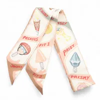 エルメス ツイリー Funny Ice Cream ファニー アイスクリーム スカーフ シルク ベージュ