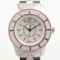 クリスチャンディオール クリスタル CD112110 SS SS QZ ホワイトシェル文字盤 あまりごま6