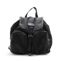 グッチ GGナイロン ナイロンxレザー バックパック/リュック ブラック 510343 アウトレット