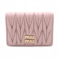 ミュウミュウ マテラッセ 5MC103 レザー カードケース ピンク アラバスターピンク