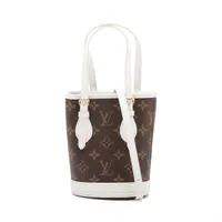 ヴィトン モノグラム ナノバケット M81489 ブラウン RFID反応あり