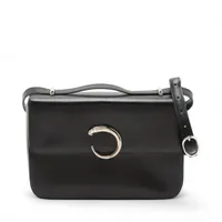 カルティエ パンテール レザー ショルダーバッグ ブラック