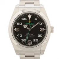 ロレックス エアキング 116900 SS SS AT ブラック文字盤
