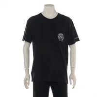 クロムハーツ ホースシュー Tシャツ コットン ブラック サイズL フレグランス臭 スレ プリント割れ