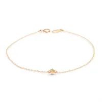 エテ 色石 ブレスレット K10(YG) 0.6g