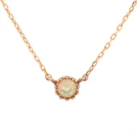 エテ 色石 ネックレス K10(YG) 0.7g