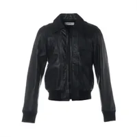 ジョルジオアルマーニ ラム レザージャケット メンズ ブラック BORGO21