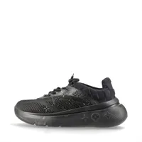 ヴィトン ショーアップライン 22年 メッシュ スニーカー 5 メンズ ブラック FD1222 モノグラム ダミエ