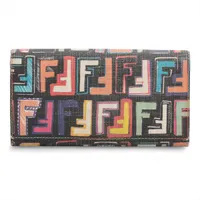 フェンディ FFズッカ 8M0000　 PVC×レザー ロングウォレット マルチカラー