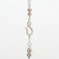 Justin Davis Cross with crown Necklace 925 32.3g double crown
