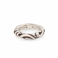 クロムハーツ スクロールバンド リング 925 5.2g 4号