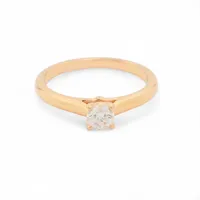 カルティエ ソリテール1895 ダイヤ リング 750(PG) 2.7g 0.26 E IF 3EX NONE 50 N4226650 GIA2009年発行