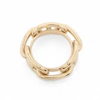 エルメス ルカデ シェーヌダンクル スカーフリング GP ゴールド