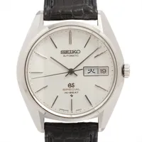 グランドセイコー スペシャル ハイビート 6156-8010 SS SS×革 AT シルバー文字盤