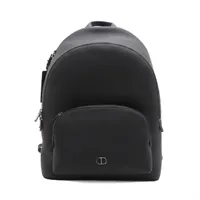 ディオール レザー バックパック/リュック ブラック