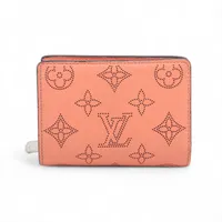 ヴィトン マヒナ ポルトフォイユクレア M81419 ピンク コンパクトウォレット RFID反応あり