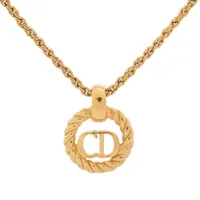 クリスチャンディオール CDロゴ ネックレス GP ゴールド