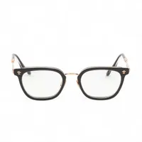 クロムハーツ STRAPADICTOME メガネ プラスチック×メタル 51□21-148 ブラック×ゴールド サイドフレアニー デモレンズ付