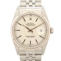 ロレックス デイトジャスト36 16234 SS×WG SS AT シルバー文字盤