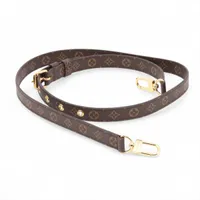 ヴィトン J14102 モノグラム ショルダーストラップ PVC×GP ブラウン 長さ調整可能