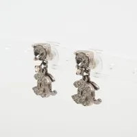 CHANEL ココマーク ラインストーン ピアス（両耳） シャネル ココマーク 06P ピアス(両耳用) GP×ラインストーン シルバー