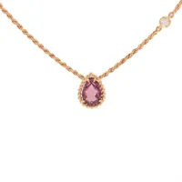 ブシュロン セルパンボエム ロードライトガーネット ダイヤ ネックレス 750(PG) 4.5g エクストラスモール JPN00629