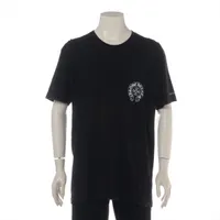 クロムハーツ ホースシュー Tシャツ コットン ブラック サイズXL フレグランス臭 変色 プリント割れ
