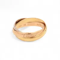 カルティエ トリニティ リング 750(YG×PG×WG) 4.1g 48