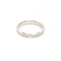 ティファニー エッセンシャルバンド ダイヤ リング Pt950 4.7g