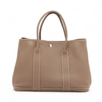 エルメス ガーデンパーティ36 PM ネゴンダ エトゥープ シルバー金具 □Q:2013年