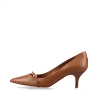 エルメス レザー パンプス 36 レディース ブラウン 袋 箱付