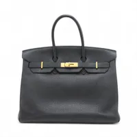 エルメス バーキン35 ルトゥルネ トゴ ブラック ゴールド金具 □L:2008年