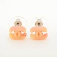 シャネル ココマーク 04P ピアス(両耳用) プラスチック ピンク×シルバー