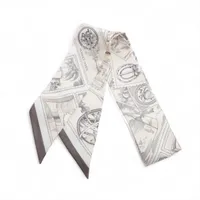 エルメス ツイリー LE PHILATELISTE DU FAUBOURG フォーブルの切手愛好家 スカーフ シルク アイボリー