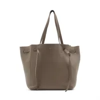 セリーヌ カバファントムスモール レザー トートバッグ グレージュ