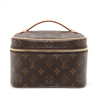 ヴィトン モノグラム ニースミニ M44495 ブラウン RFID反応あり