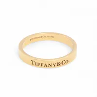 ティファニー フラットバンド リング 750(YG) 4.6g