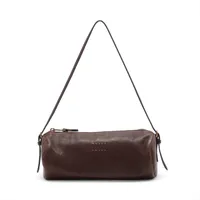 ミュウミュウ レザー ショルダーバッグ ブラウン 5NE851