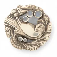 ジョージジェンセン ムーンストーン ブローチ 925 20.0g