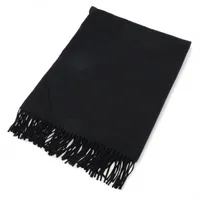 エルメス レクトヴェルソ マフラー カシミヤ ブラック