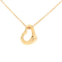 ティファニー オープンハート ネックレス 750(PG) 2.9g