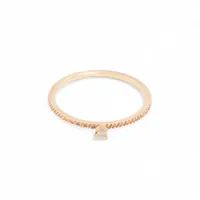 アガット ダイヤ リング K10(PG) 0.7g 0.01